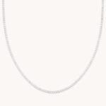Gleam Tennis Chain Necklace in Silver