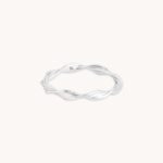 Twist Band Ring in Silver